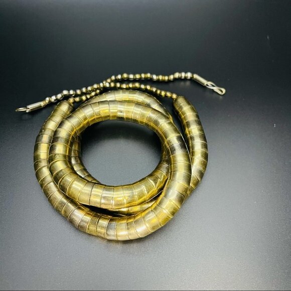 BENDABLE SNAKE CHAIN FLEXIBLE TWIST NECKLACE 35” - Picture 8 of 13